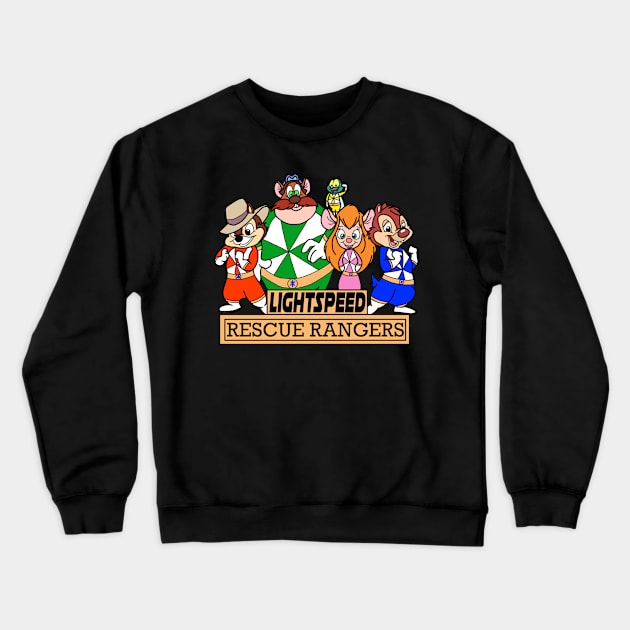 Lightspeed Rescue Rangers Crewneck Sweatshirt by SimplePeteDoodles